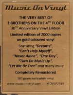 LP: 2 Brothers On The 4th Floor — «The Very Best Of 30th Anniversary Vinyl Edition» (2021) [2LP Gold Limited Vinyl] COVER VG+ — изображение 4