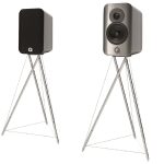 Q-Acoustics Concept 300 Silver & ebony, акустика со стойками