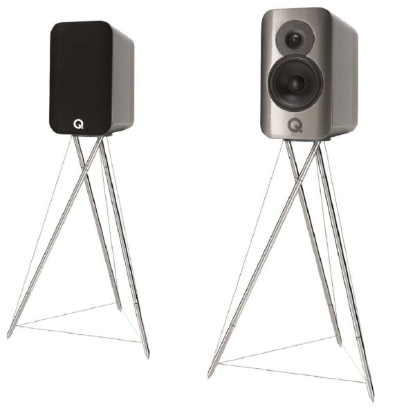 Q-Acoustics Concept 300 Silver & ebony, акустика со стойками