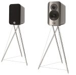 Q-Acoustics Concept 300 Silver & ebony, акустика со стойками