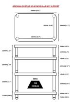 Atacama Evoque Eco 60-40, Gloss Black/Dark Bamboo, 3 полки + база — изображение 5