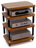 Atacama Evoque Eco 60-40, Gloss Black/Dark Bamboo, 3 полки + база